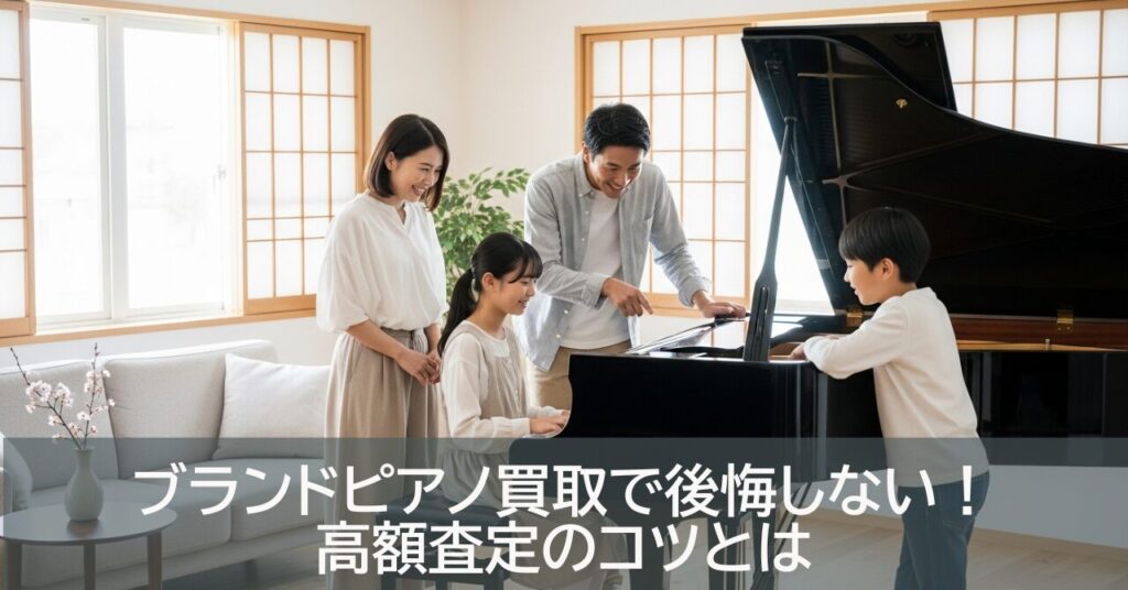 ブランドピアノ買取で後悔しない！高額査定のコツとは