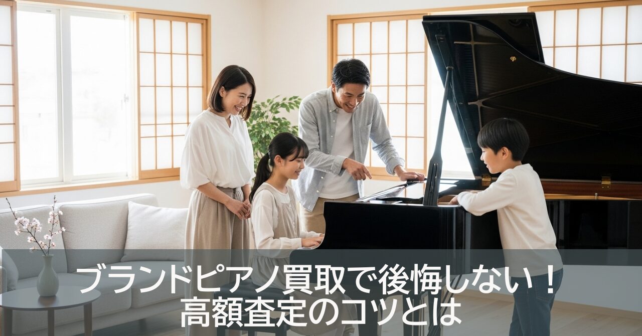 ブランドピアノ買取で後悔しない!高額査定のコツとは