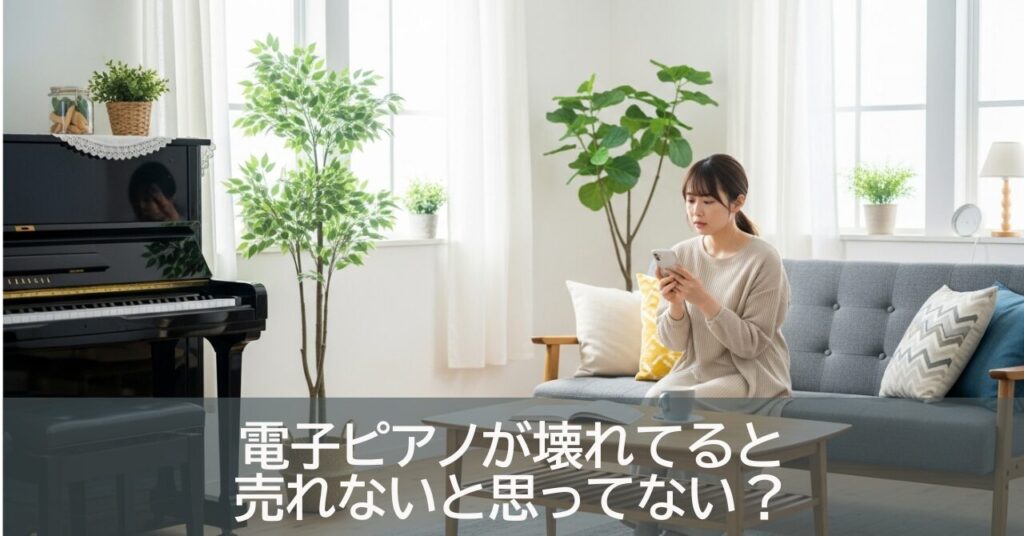 電子ピアノが壊れてると売れないと思ってない？