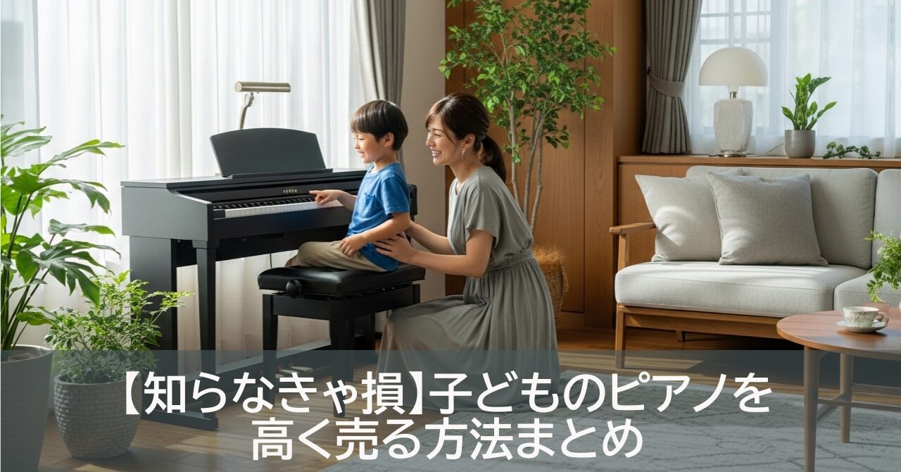 【知らなきゃ損】子どものピアノを高く売る方法まとめ