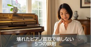 壊れたピアノ買取で損しない5つの鉄則