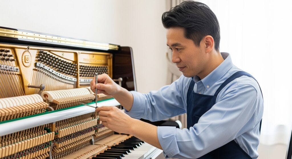 ピアノ査定基準④ メンテナンス履歴(調律・整備記録の有無)