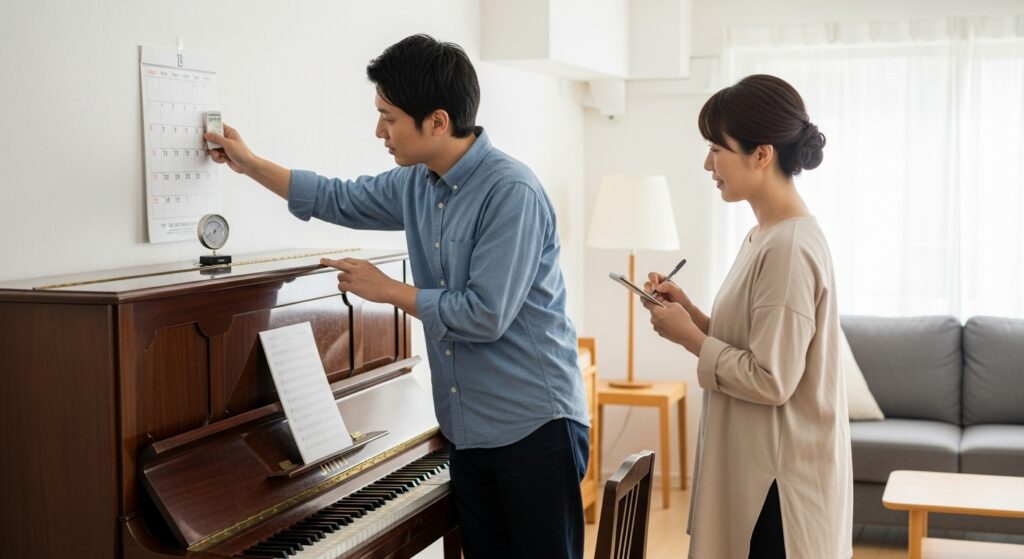 調律してないピアノの「売れやすさ目安」【年式×調律年数×保管環境のマトリックス】