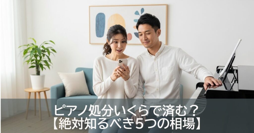 ピアノ処分いくらで済む？【絶対知るべき5つの相場】
