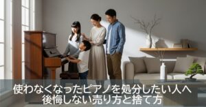使わなくなったピアノを処分したい人へ後悔しない売り方と捨て方