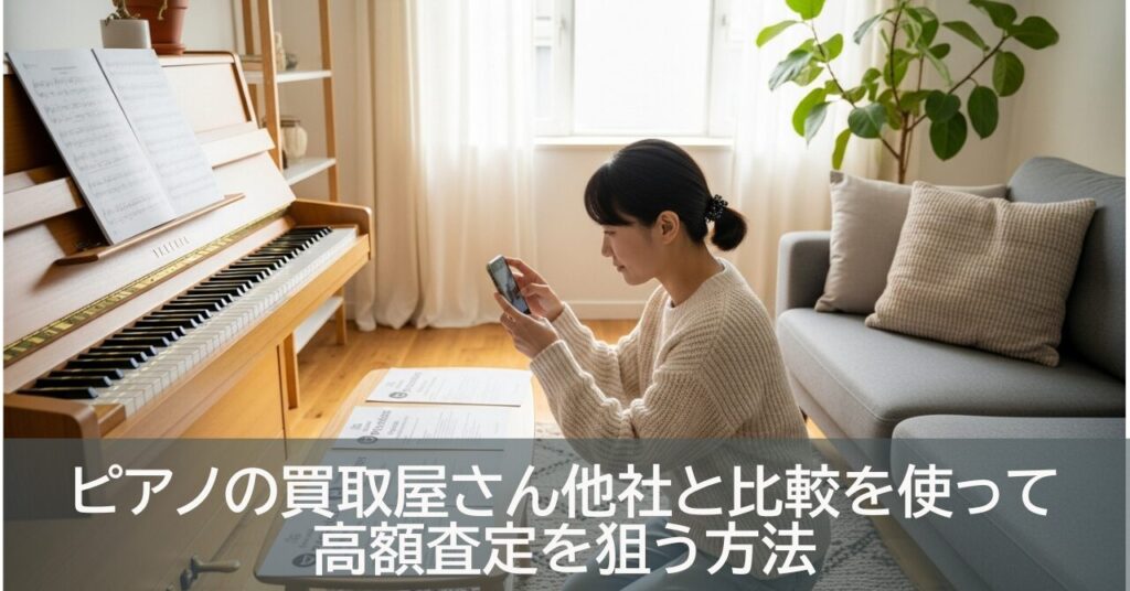 ピアノの買取屋さん他社比較を使って高額査定を狙う方法