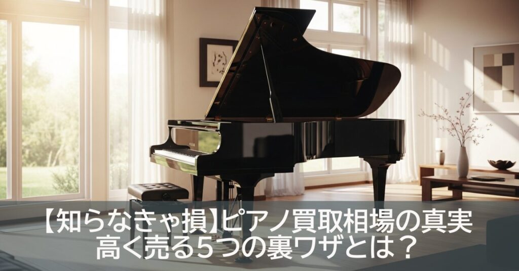 【知らなきゃ損】ピアノ買取相場の真実｜高く売る５つの裏ワザとは？