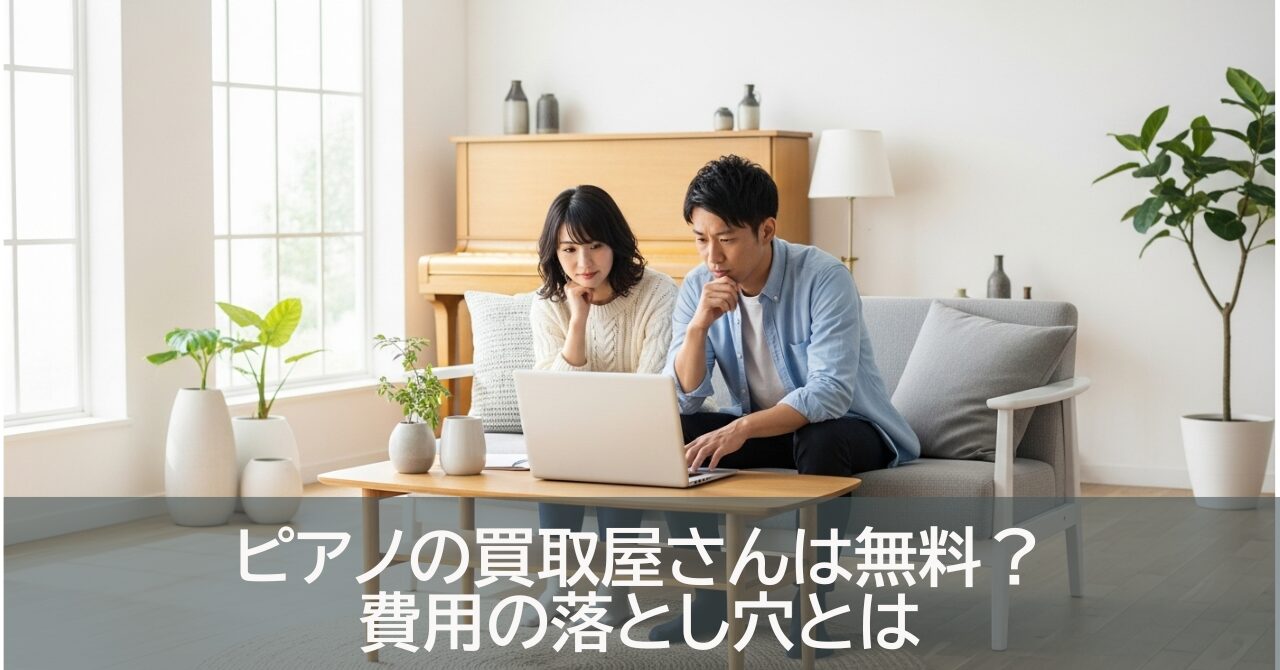 ピアノの買取屋さんは無料？費用の落とし穴とは