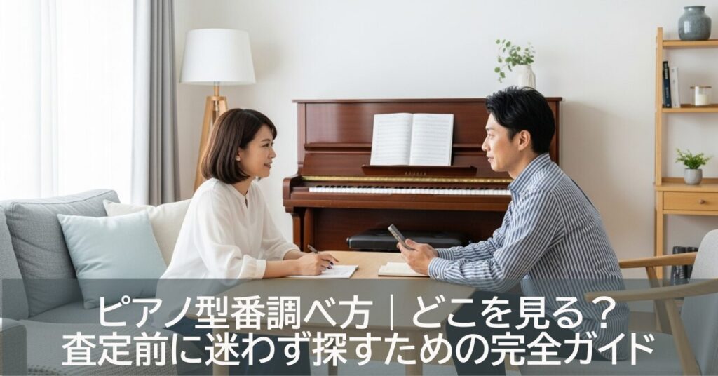 ピアノ型番調べ方｜どこを見る？査定前に迷わず探すための完全ガイド