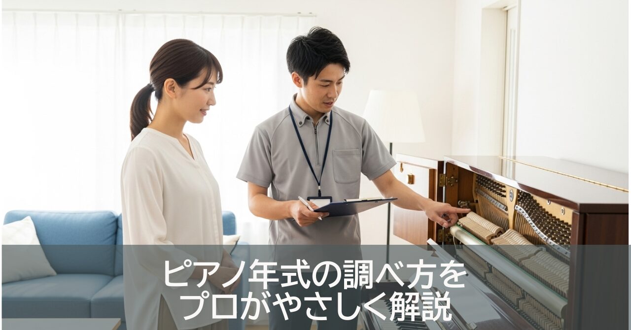 ピアノ年式の調べ方をプロがやさしく解説