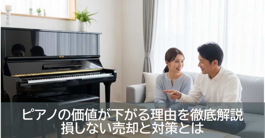 ピアノの価値が下がる理由を徹底解説｜損しない売却と対策とは