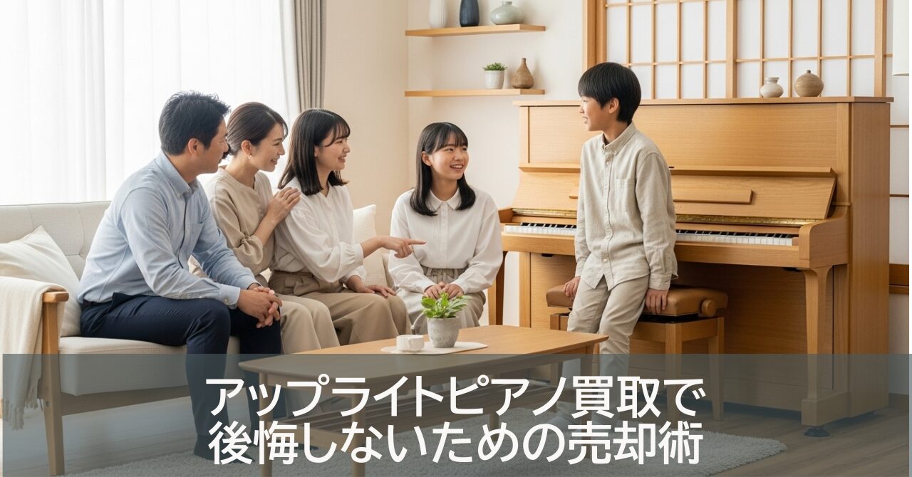アップライトピアノ買取で後悔しないための売却術