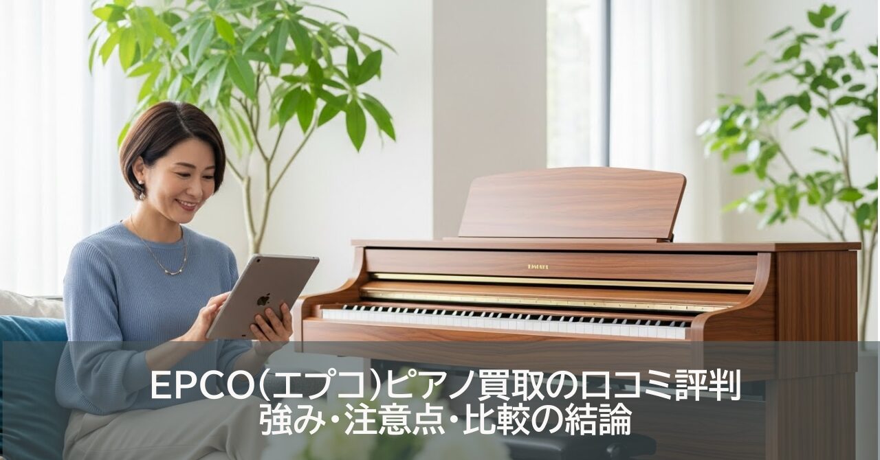 EPCO（エプコ）ピアノ買取の口コミ評判｜強み・注意点・比較の結論