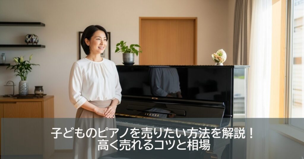 子どものピアノを売りたい方法を解説！高く売れるコツと相場