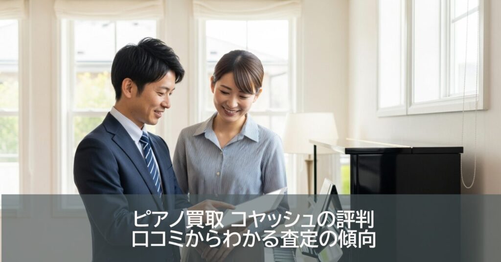 ピアノ買取 コヤッシュの評判｜口コミからわかる査定の傾向