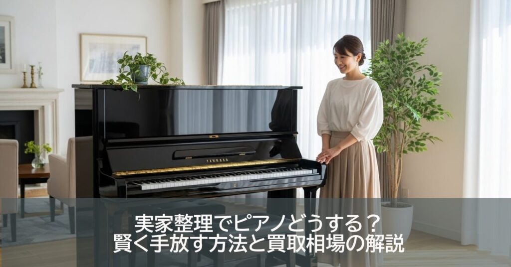 実家整理でピアノどうする？賢く手放す方法と買取相場の解説