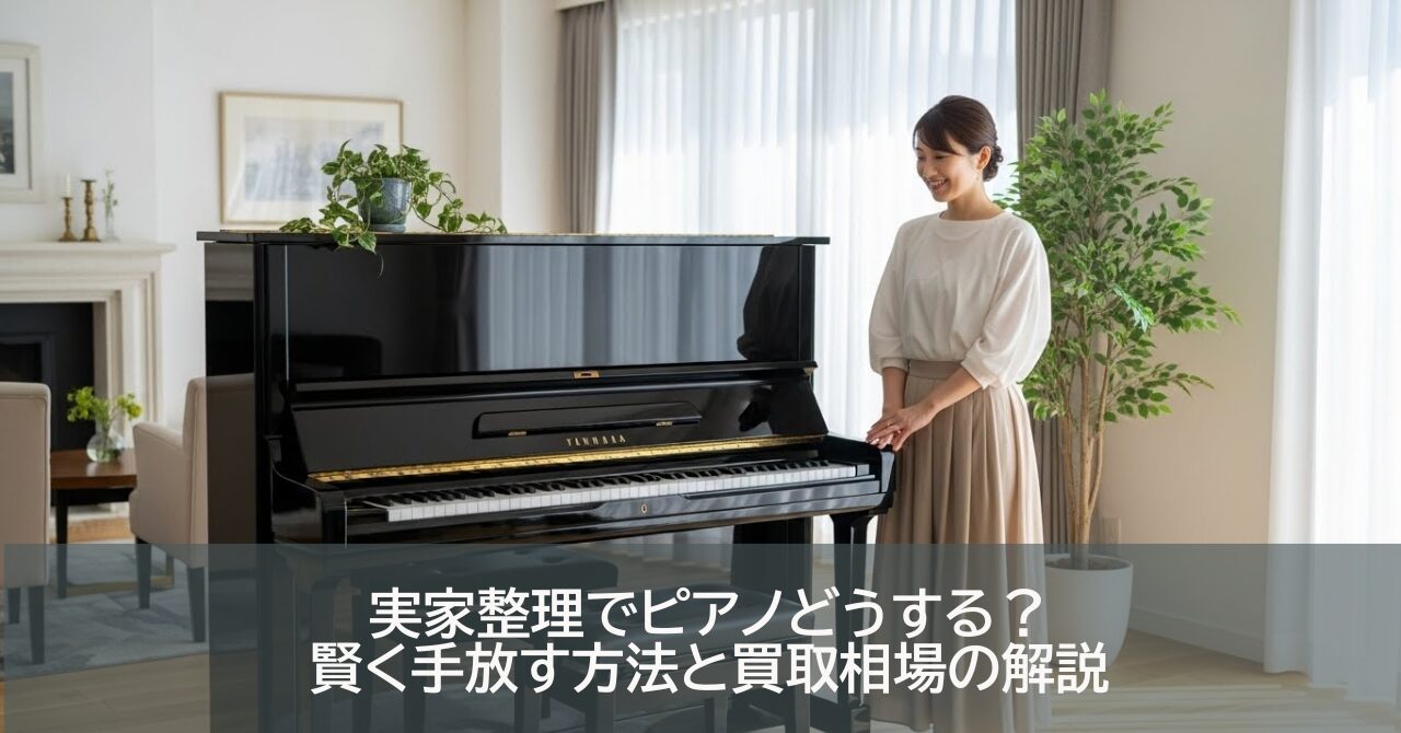 実家整理でピアノどうする？賢く手放す方法と買取相場の解説
