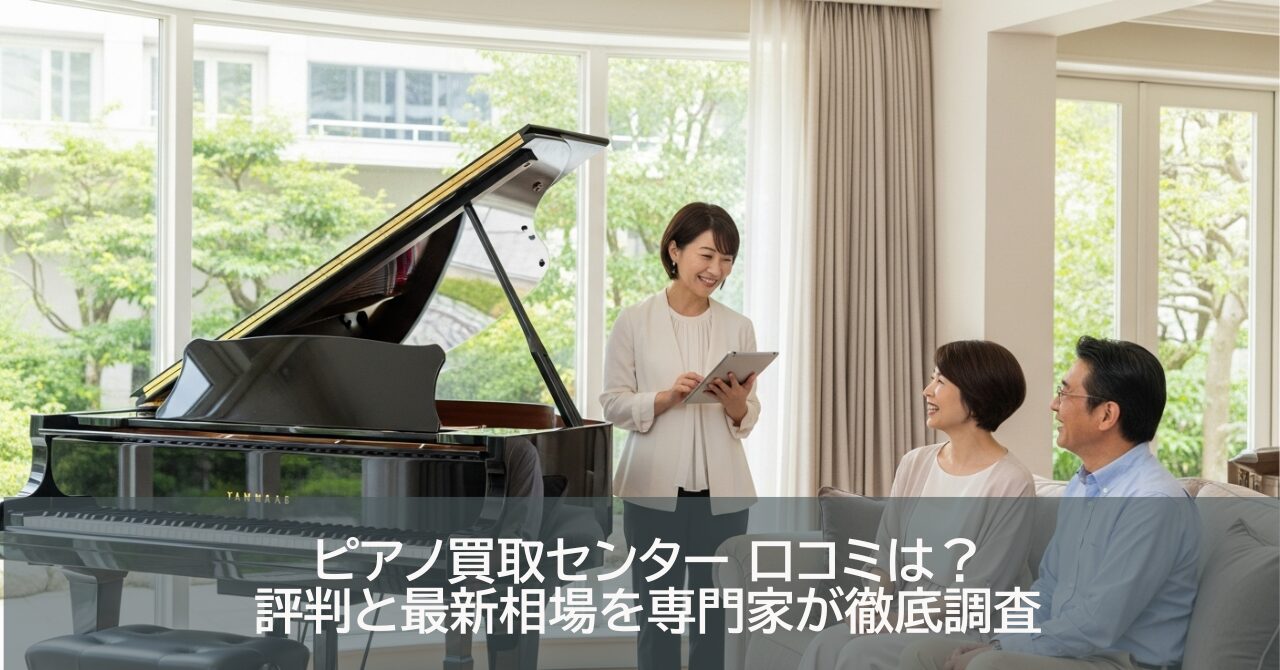 ピアノ買取センター 口コミは？評判と最新相場を専門家が徹底調査