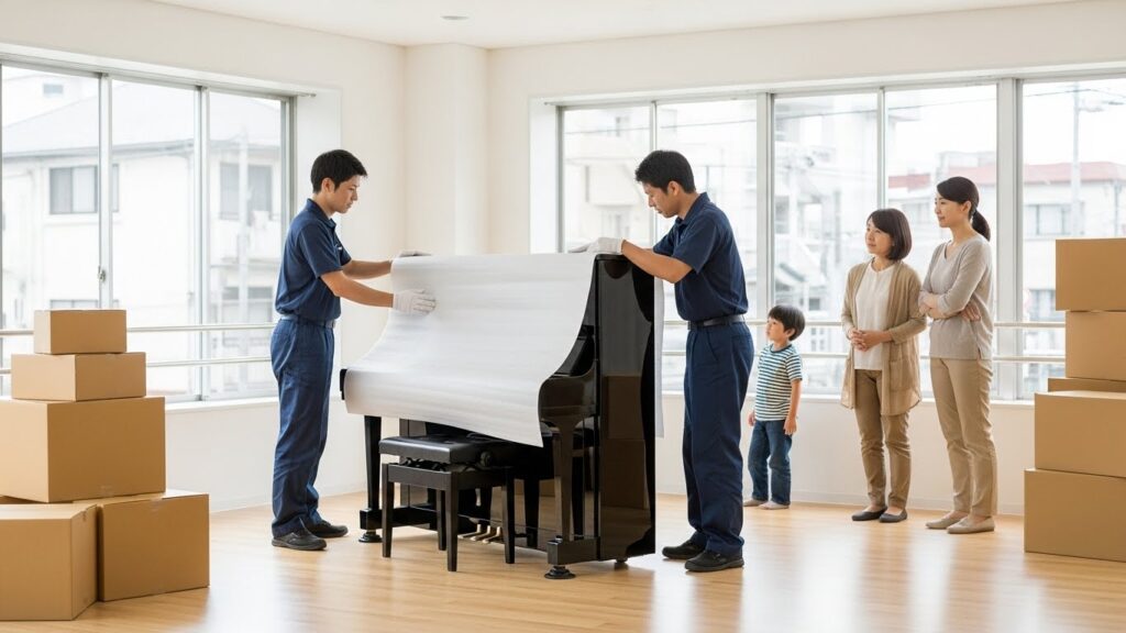 引越しや処分で迷うピアノ運送と松山市の買取依頼