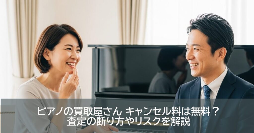 ピアノの買取屋さんのキャンセル料は？当日キャンセル・断る時の注意点まとめ