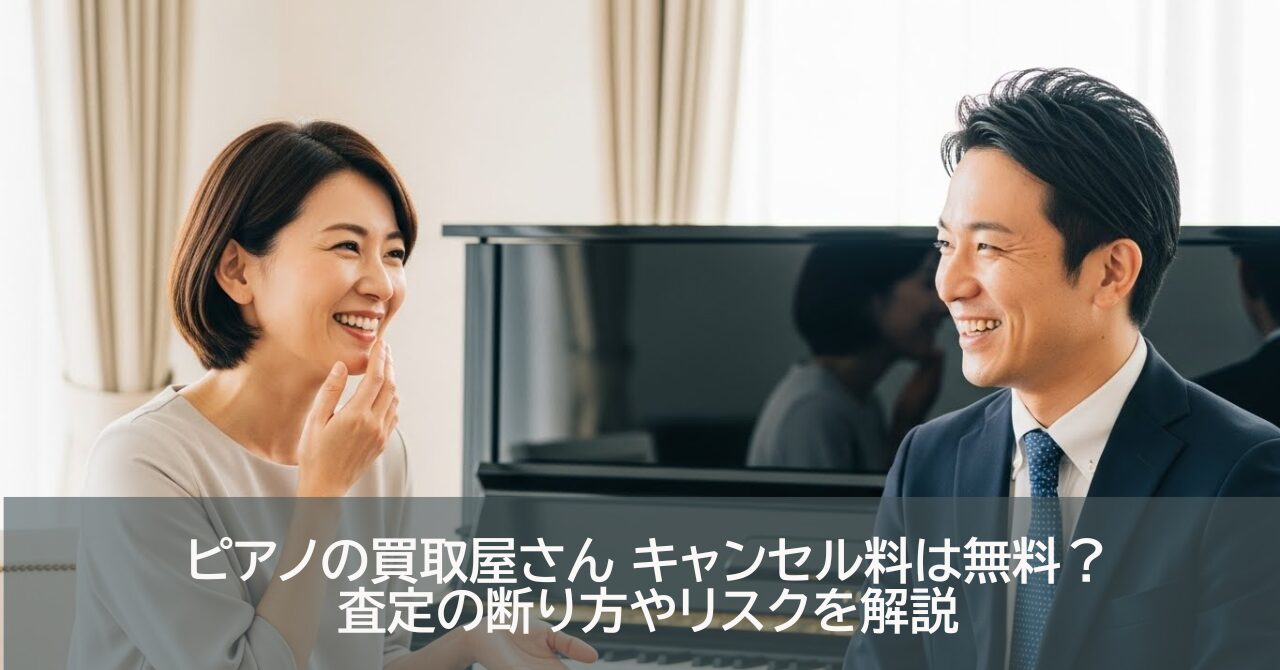 ピアノの買取屋さんのキャンセル料は？当日キャンセル・断る時の注意点まとめ