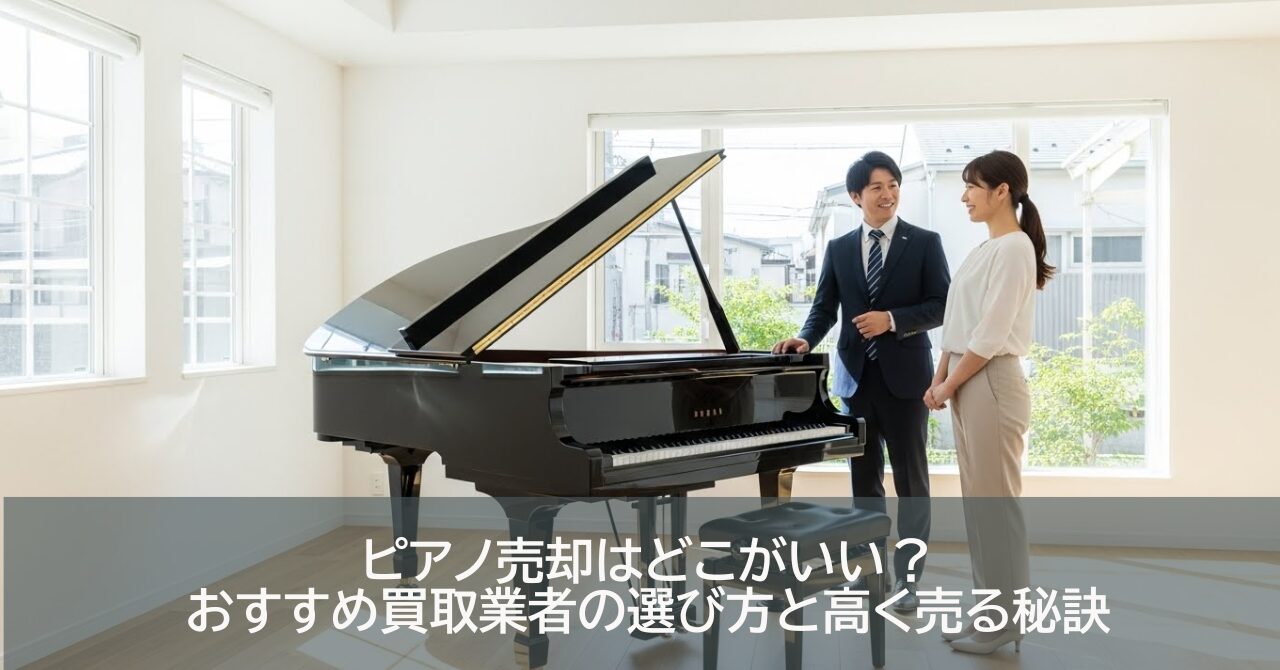 ピアノ売却はどこがいい？おすすめ買取業者の選び方と高く売る秘訣