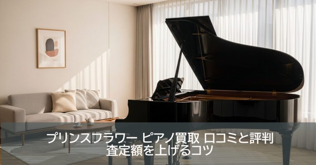 プリンスフラワー ピアノ買取 口コミと評判｜査定額を上げるコツ