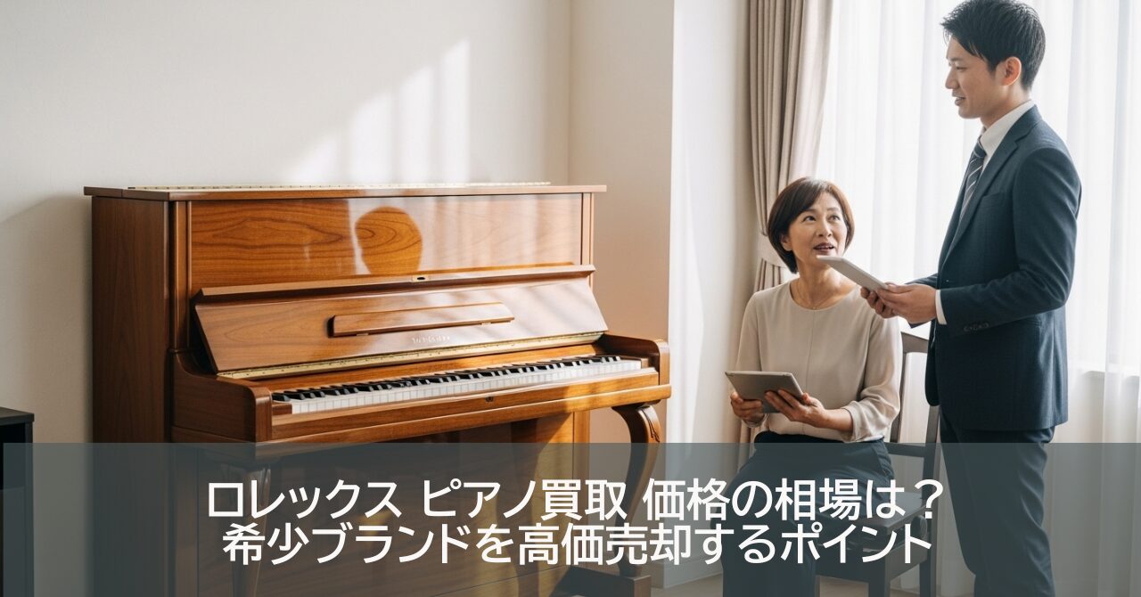 ロレックス ピアノ買取 価格の相場は？希少ブランドを高価売却するポイント