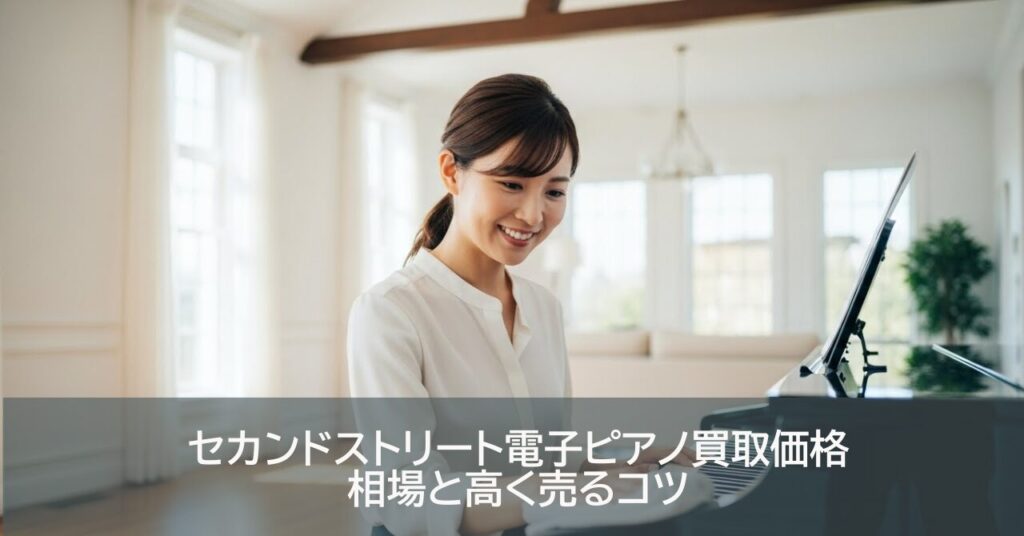 セカンドストリート電子ピアノ買取価格相場と高く売るコツ