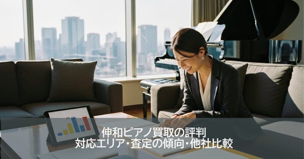 伸和ピアノ買取の評判｜対応エリア・査定の傾向・他社比較