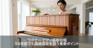 ワグナー ピアノ買取相場｜50年前でも高価査定を狙う重要ポイント