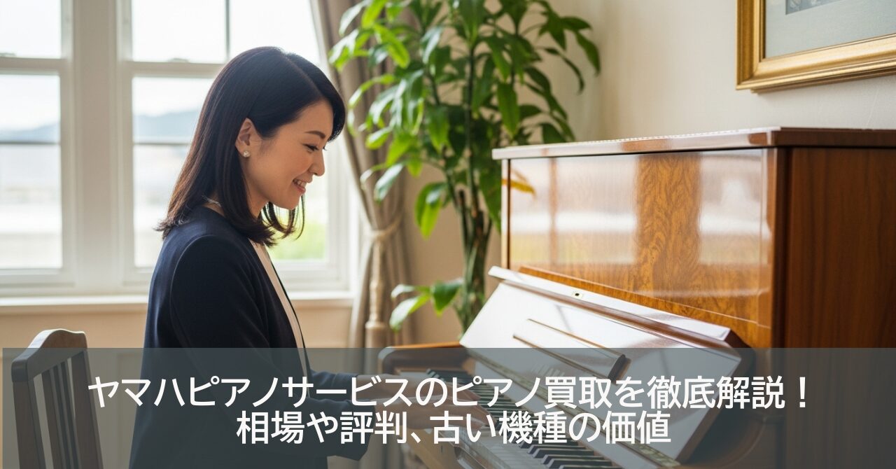 ヤマハピアノサービスのピアノ買取を徹底解説！相場や評判、古い機種の価値