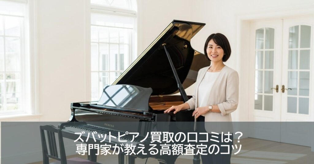 ズバットピアノ買取の口コミは？専門家が教える高額査定のコツ