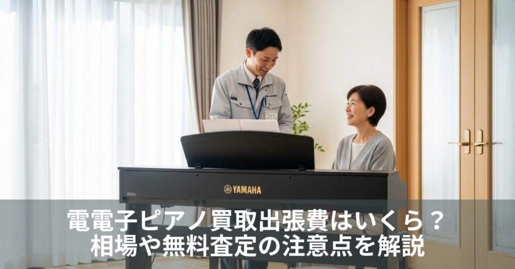 電子ピアノ買取出張費はいくら？相場や無料査定の注意点を解説