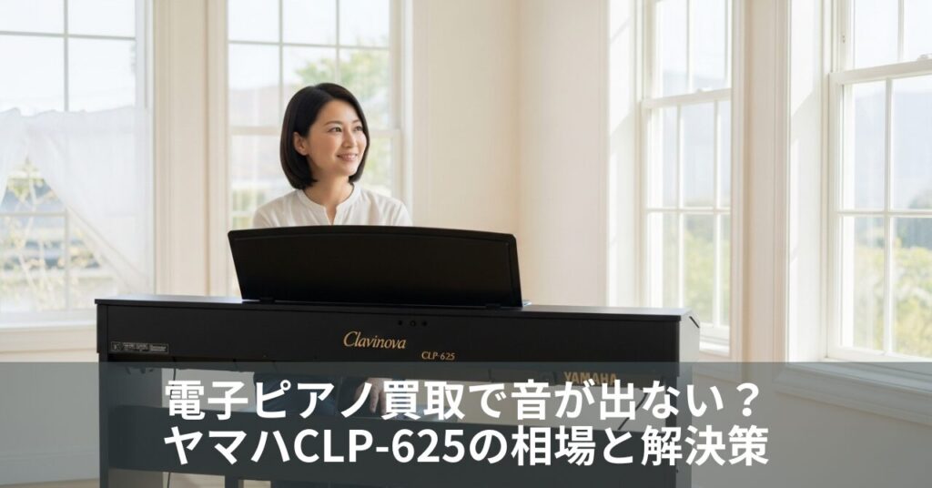 電子ピアノ買取で音が出ない？ヤマハCLP-625の相場と解決策