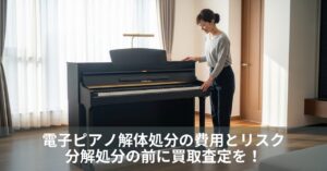 電子ピアノ解体処分の費用とリスク！分解処分の前に買取査定を