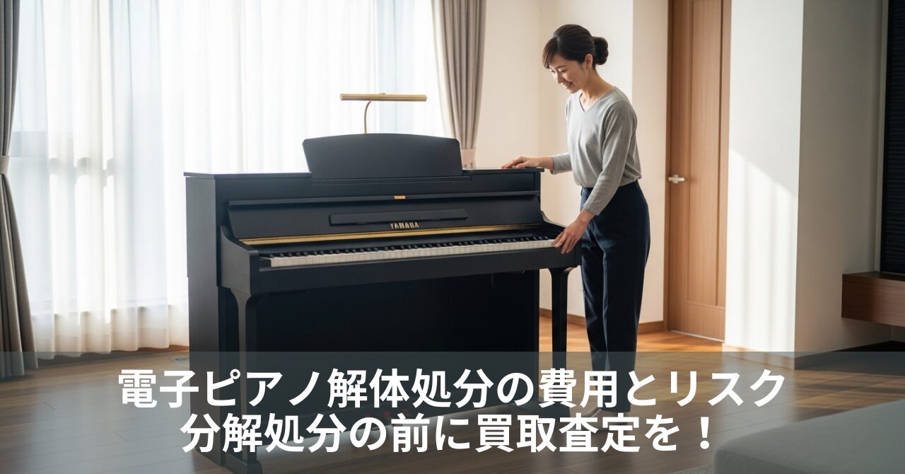 電子ピアノ解体処分の費用とリスク！分解処分の前に買取査定を