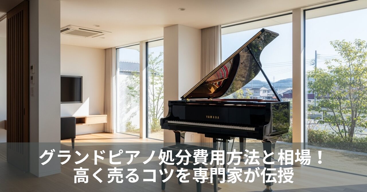 グランドピアノ処分費用方法と相場！高く売るコツを専門家が伝授