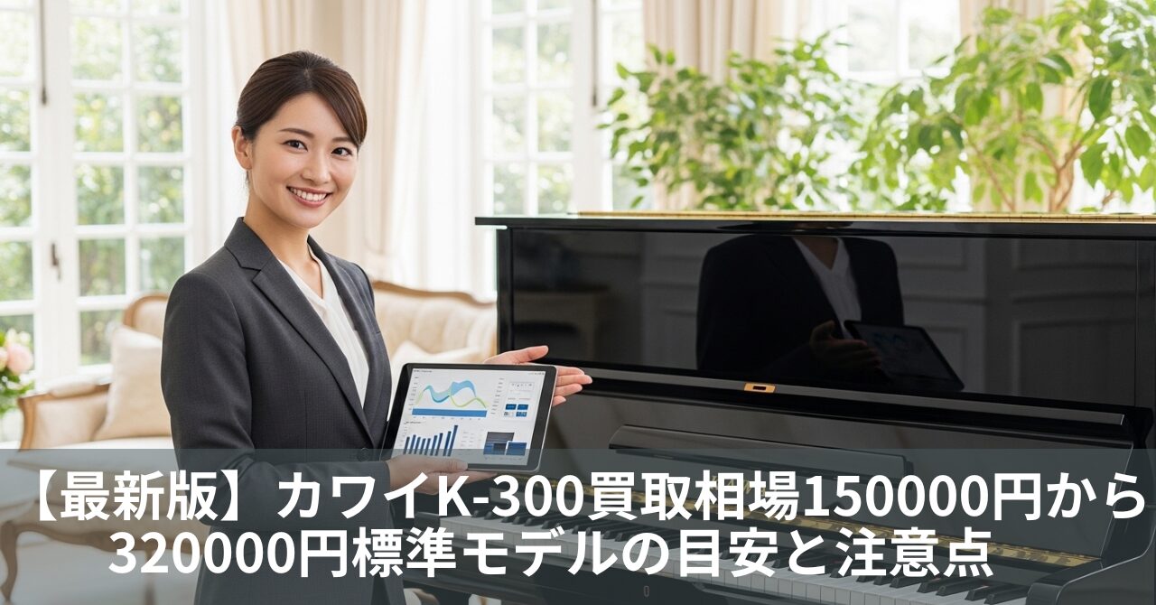 【最新版】カワイK-300買取相場150000円から320000円|標準モデルの目安と注意点
