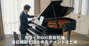 【知らなきゃ損】カワイK-600買取相場｜当日減額を防ぐ申告ポイントまとめ