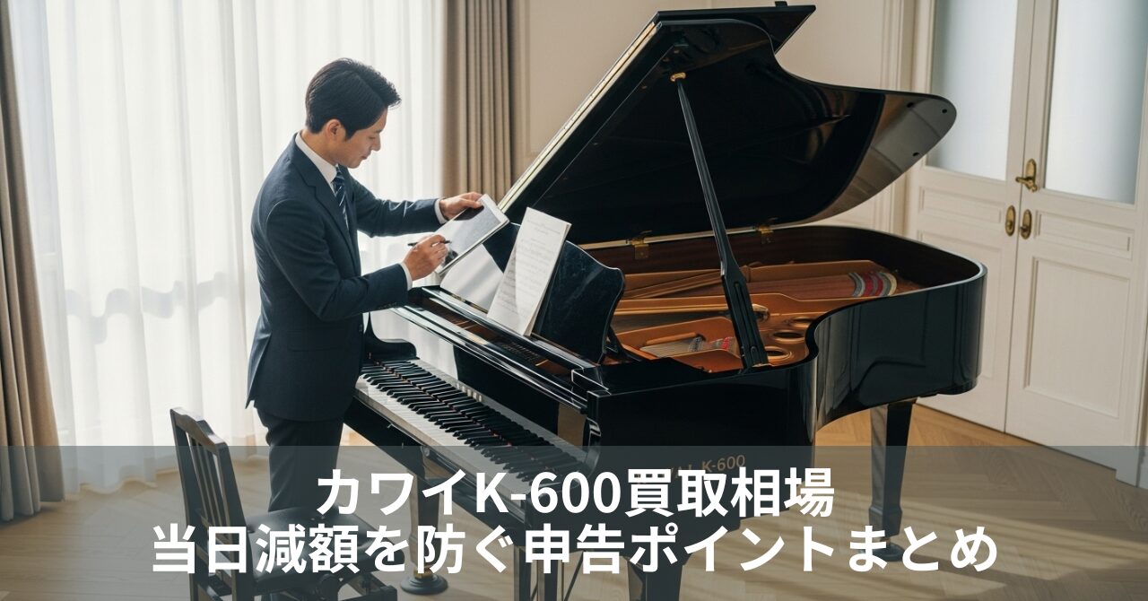 【知らなきゃ損】カワイK-600買取相場｜当日減額を防ぐ申告ポイントまとめ
