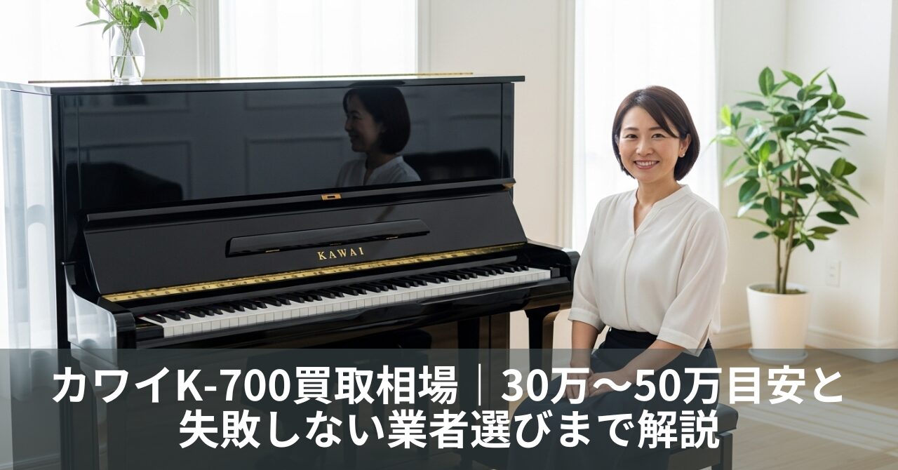 カワイK-700買取相場|30万〜50万目安と失敗しない業者選びまで解説