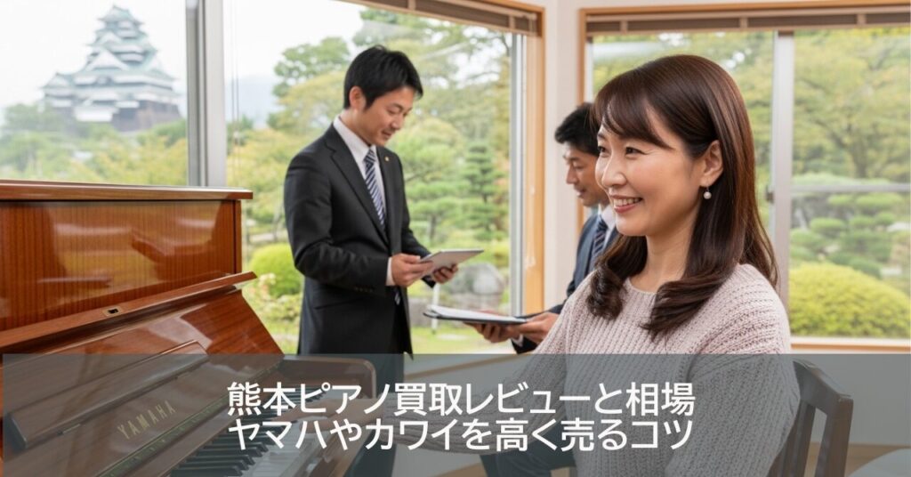 熊本ピアノ買取レビューと相場｜ヤマハやカワイを高く売るコツ