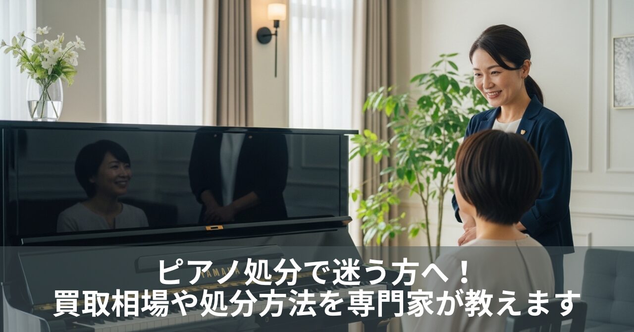 ピアノ処分で迷う方へ！買取相場や処分方法を専門家が教えます