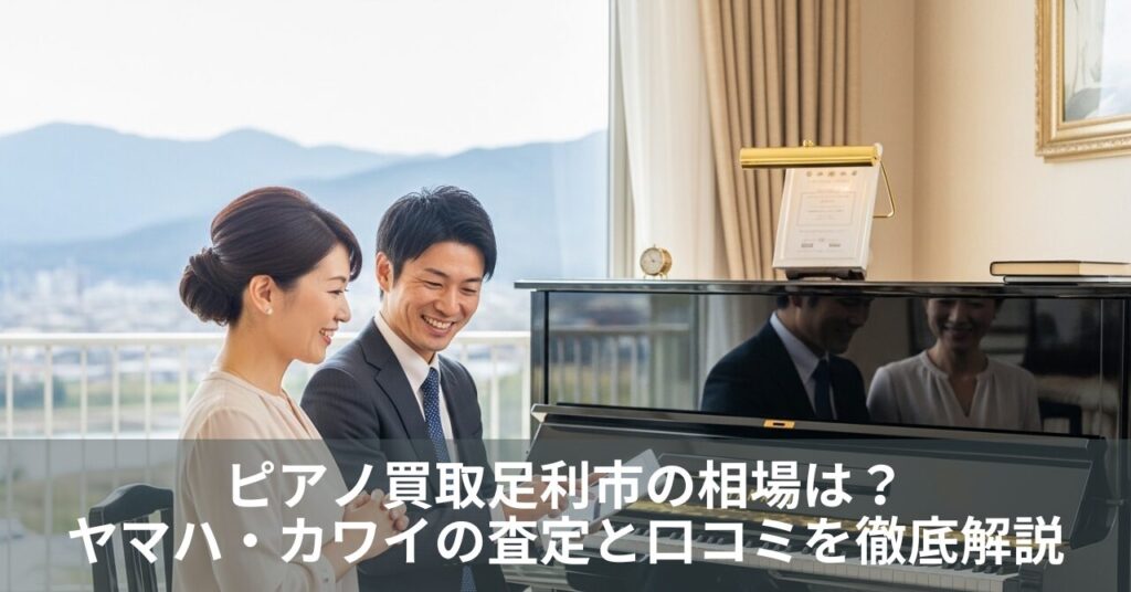 ピアノ買取足利市の相場は？ヤマハ・カワイの査定と口コミを徹底解説