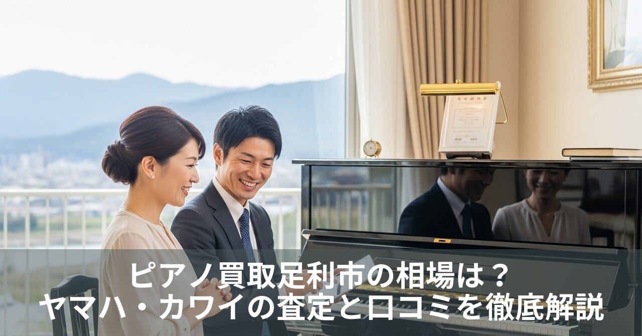 ピアノ買取足利市の相場は？ヤマハ・カワイの査定と口コミを徹底解説