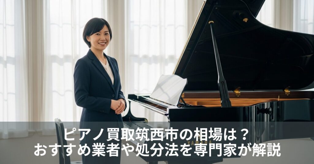 ピアノ買取筑西市の相場は？おすすめ業者や処分法を専門家が解説