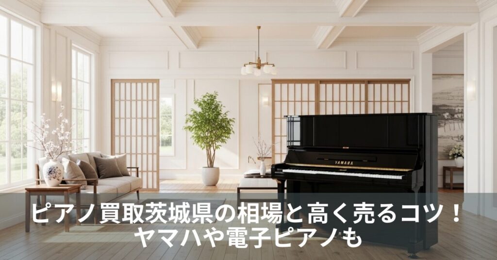 ピアノ買取茨城県の相場と高く売るコツ！ヤマハや電子ピアノも