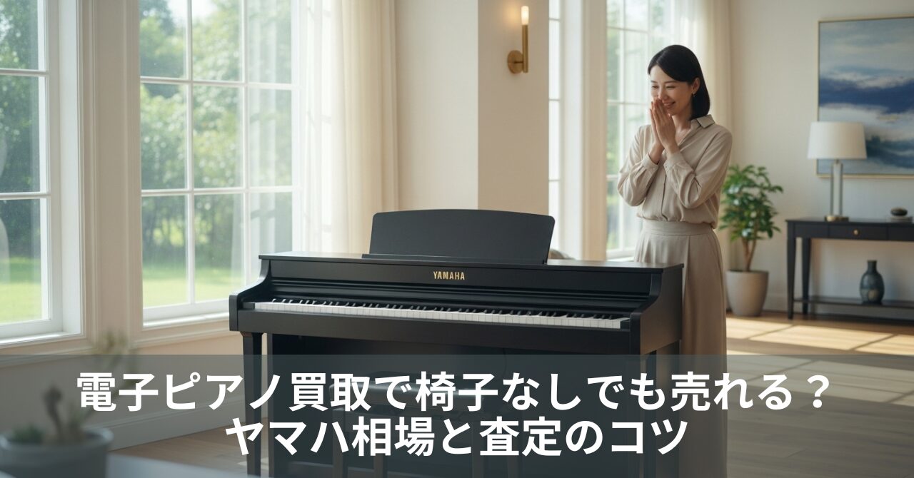 電子ピアノ買取で椅子なしでも売れる？ヤマハ相場と査定のコツ