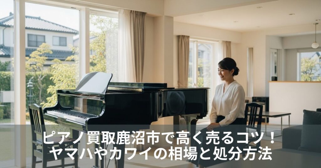 ピアノ買取鹿沼市で高く売るコツ！ヤマハやカワイの相場と処分方法